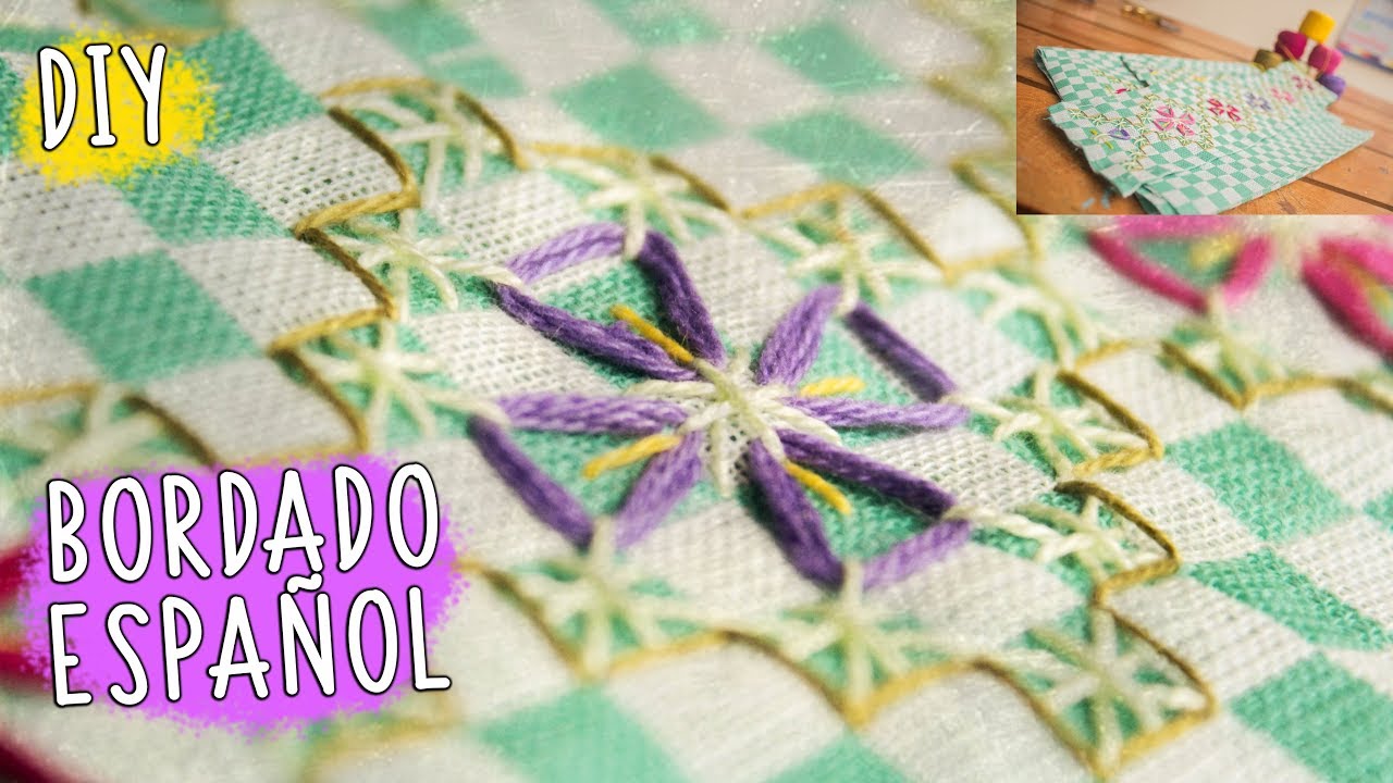 Bordado español: Diseño para funda de almohada