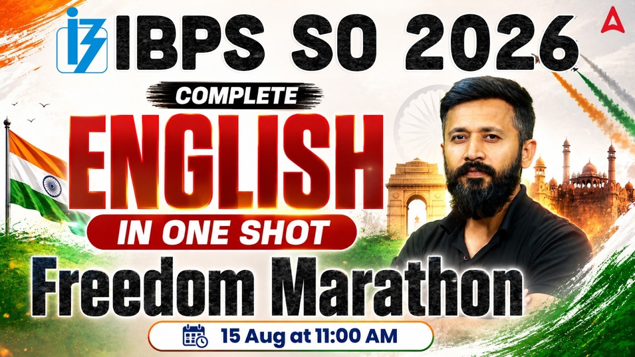 IBPS SO 2026 English | Complete One Shot Freedom Marathon | Exam Strategy