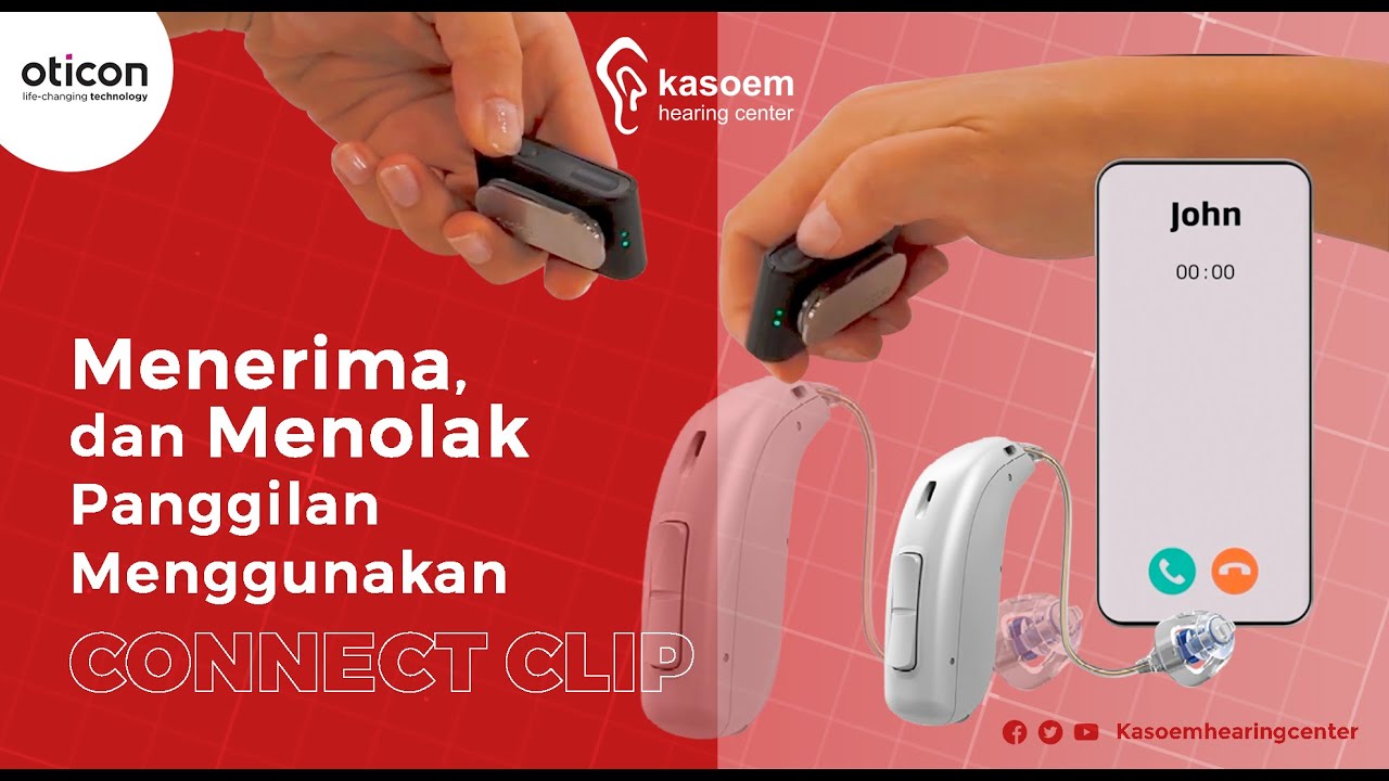Cara menerima dan menolak panggilan dengan menggunakan connectclip