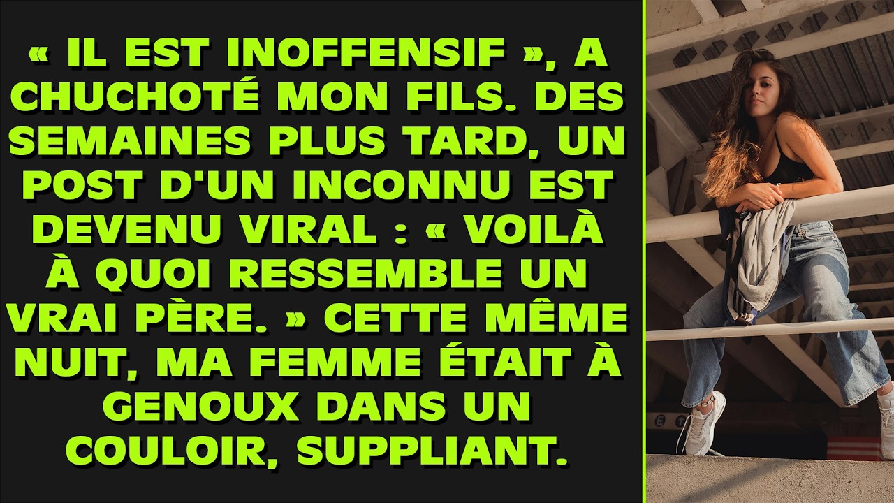 « Il est inoffensif », a chuchoté mon fils. Des semaines plus tard, un post d'un inconnu est devenu