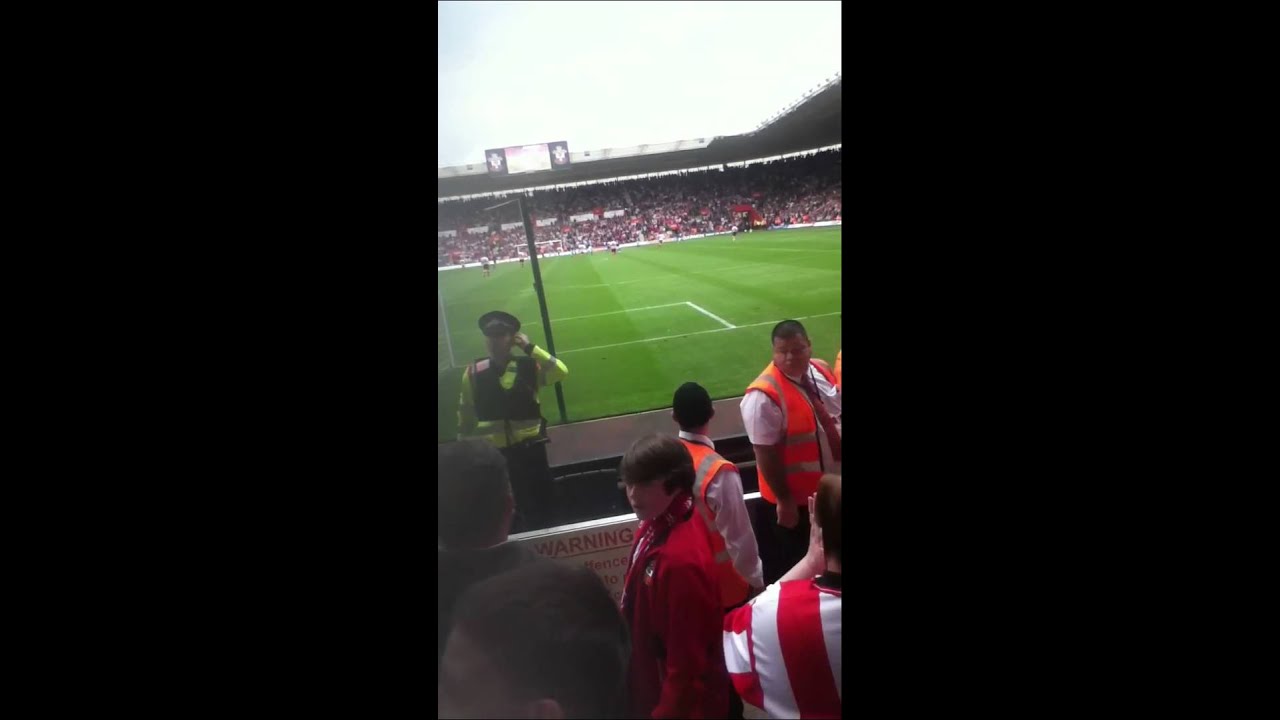 SAINTS v pompey their second goal.. F**k