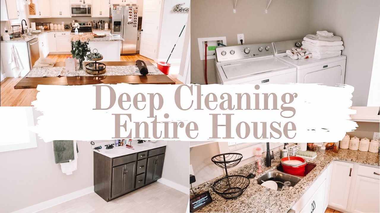 DEEP CLEAN ENTIRE HOUSE WITH ME | SPEED CLEANING
