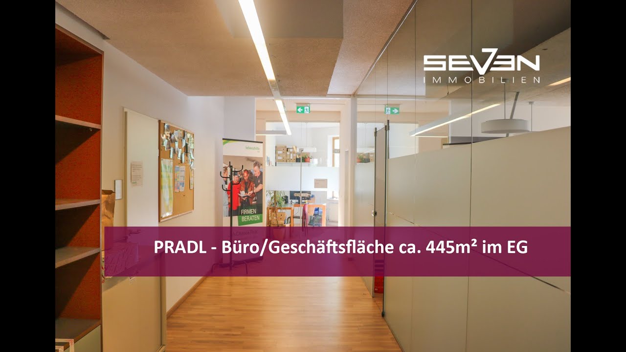 PRADL - Büro - Geschäftsfläche im Erdgeschoss mit Keller
