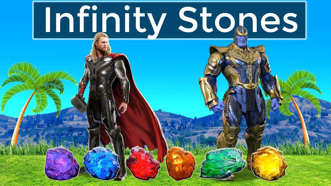 THANOS vs THOR Ultimate Infinity Stones Mega Ramp Challenge