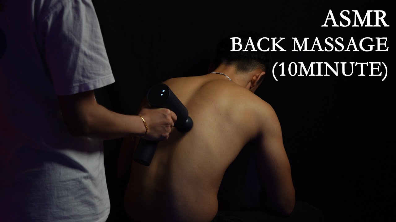 10 Minute ASMR Back Massage (Massage Gun)