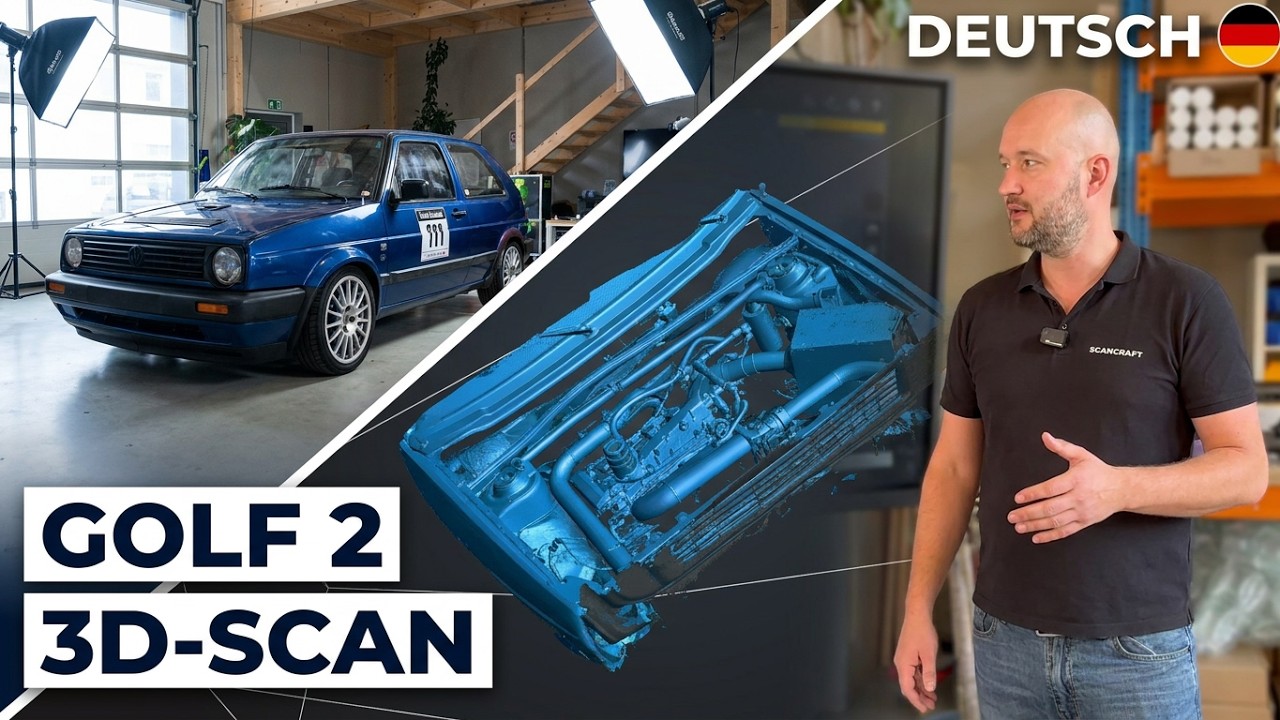 3D-Scan für CFD & Tuning: Golf 2 Racecar mit dem Shining 3D NOVA Laserscanner