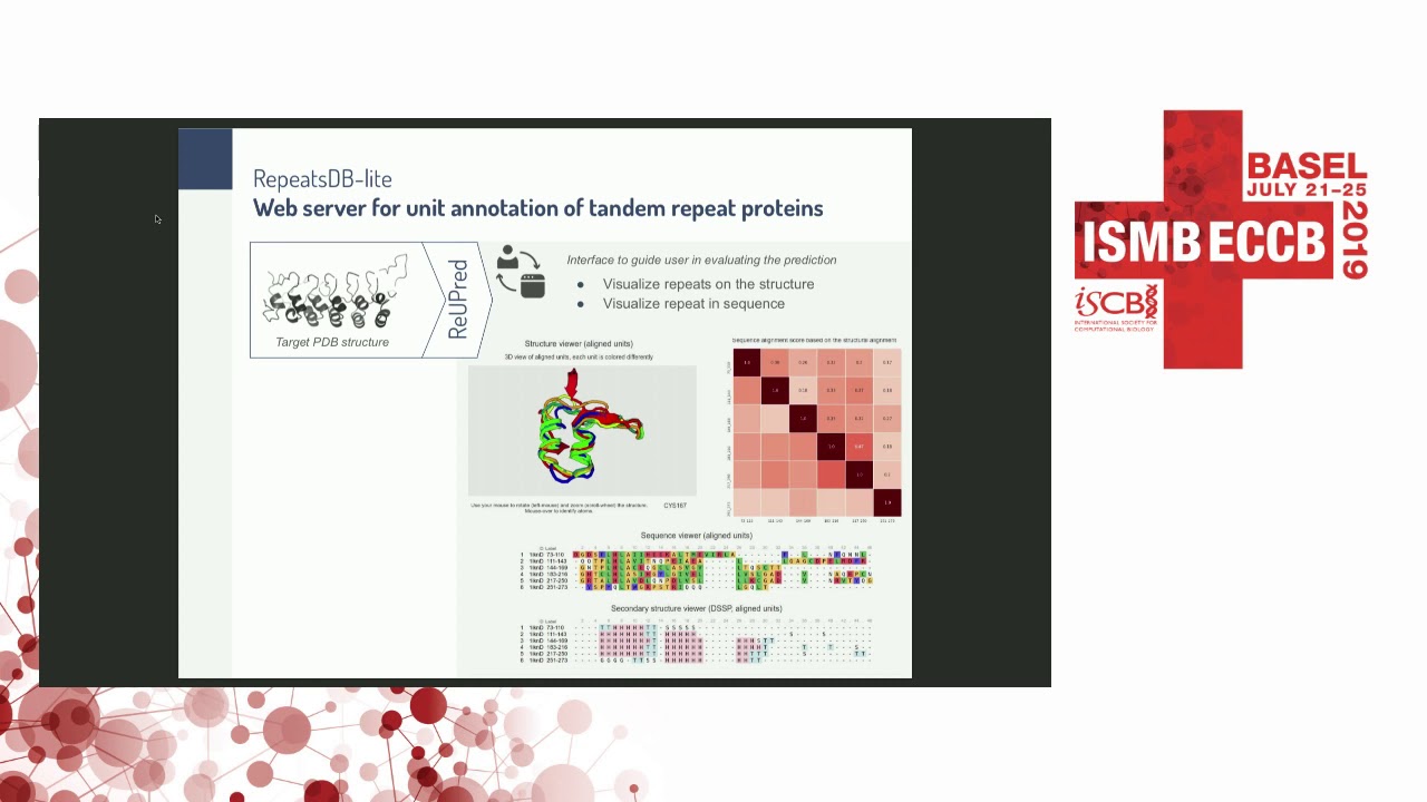 Resources for repeat protein... - Lisanna Paladin - Student Council Symposium - ISMB/ECCB 2019