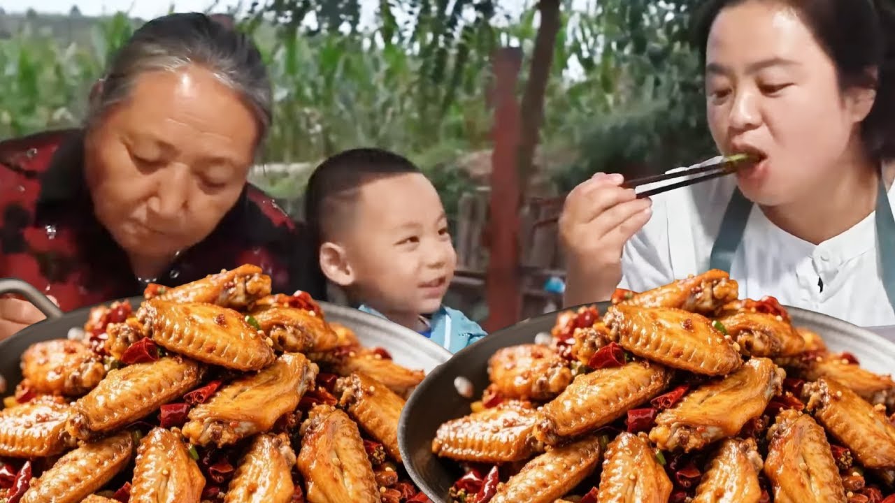 丹丹秘制干锅鸡翅！公婆吃得停不下筷，肉嫩咸香超下饭！【胖手手丹丹】