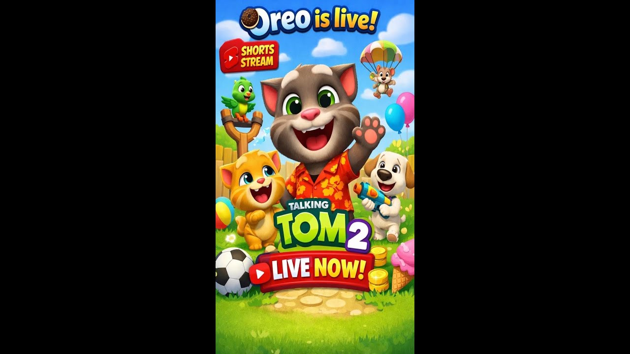 Talking Tom 2  // Oreo is live // subscribe