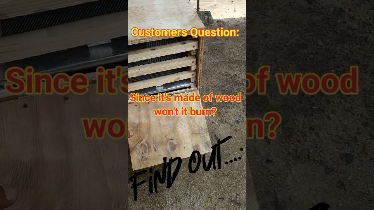 Our wooden food dehydrators don't burn.