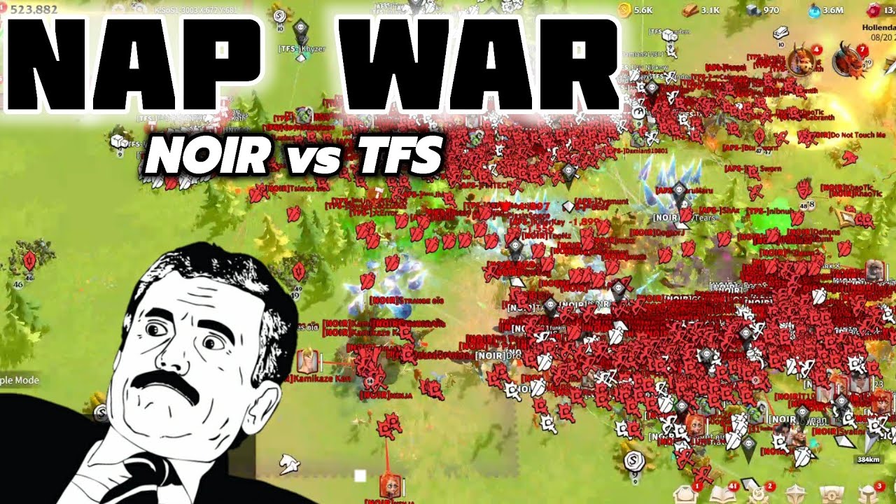 call of dragons - epic NAP War NOIR vs TFS | Dragon zone fight