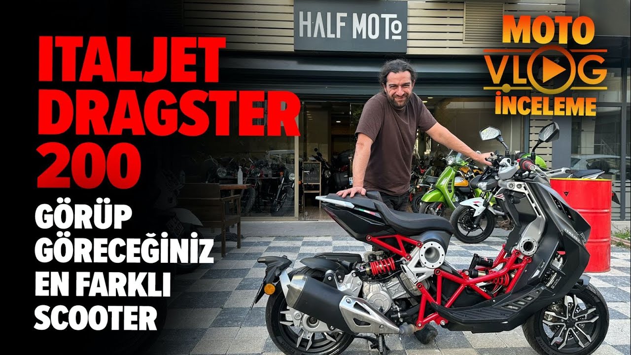 Italjet Dragster 200 Motovlog İnceleme | Görüp Göreceğiniz En Farklı Scooter