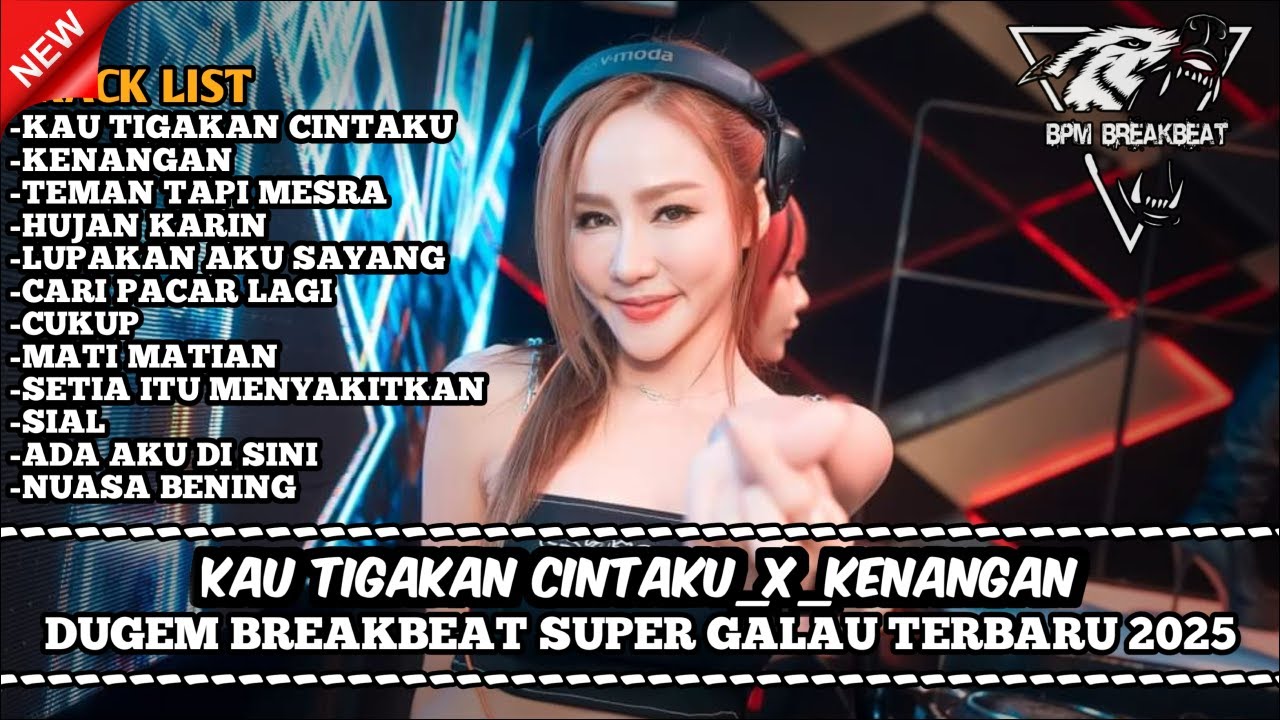 DJ BREAKBEAT KAU TIGAKAN CINTAKU TERBARU 2025 | DUGEM BREAKBEAT SUPER GALAU BIKIN TERBARU 2025