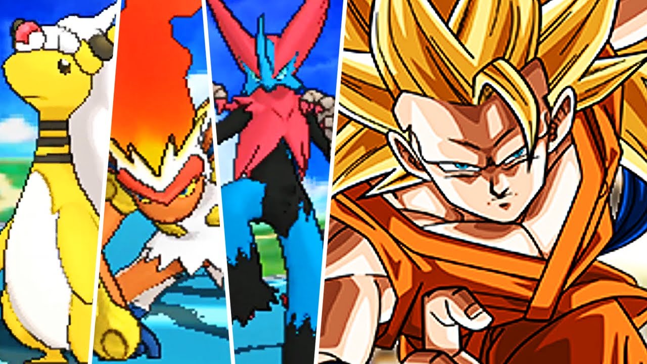 Pok&eacute;mon Crossover &middot; Son Goku Super Saiyan 3 Battle (Dragon Ball Z)