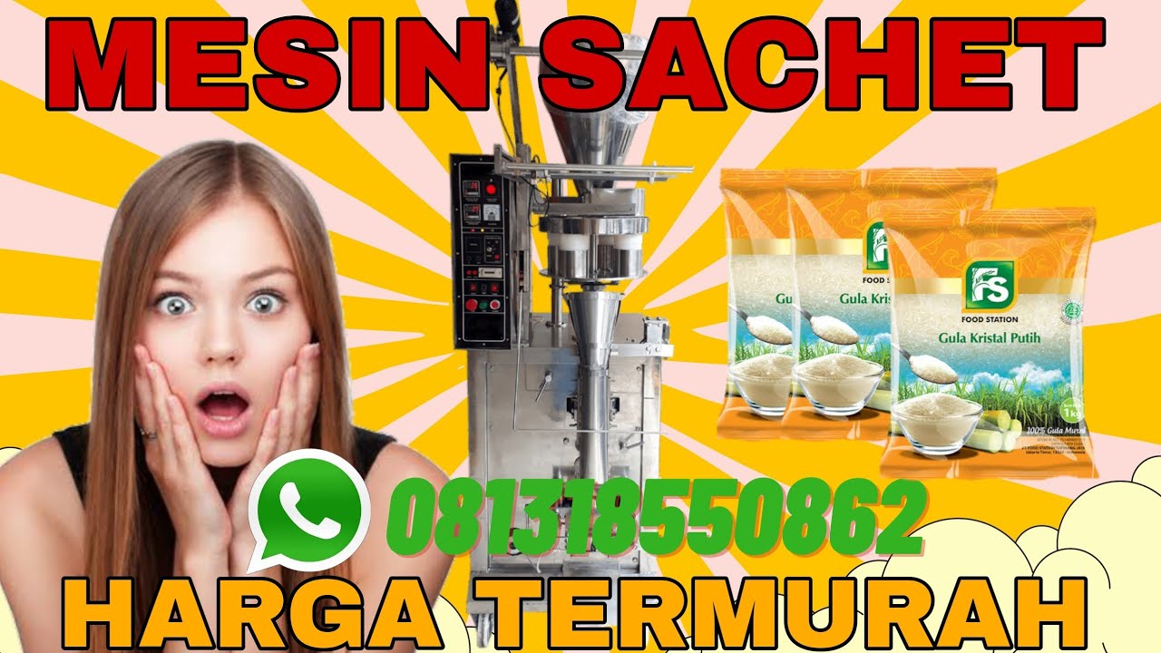 Mesin Packing Sachet Otomatis | Produksi Kemasan Produk Jadi Super Cepat
