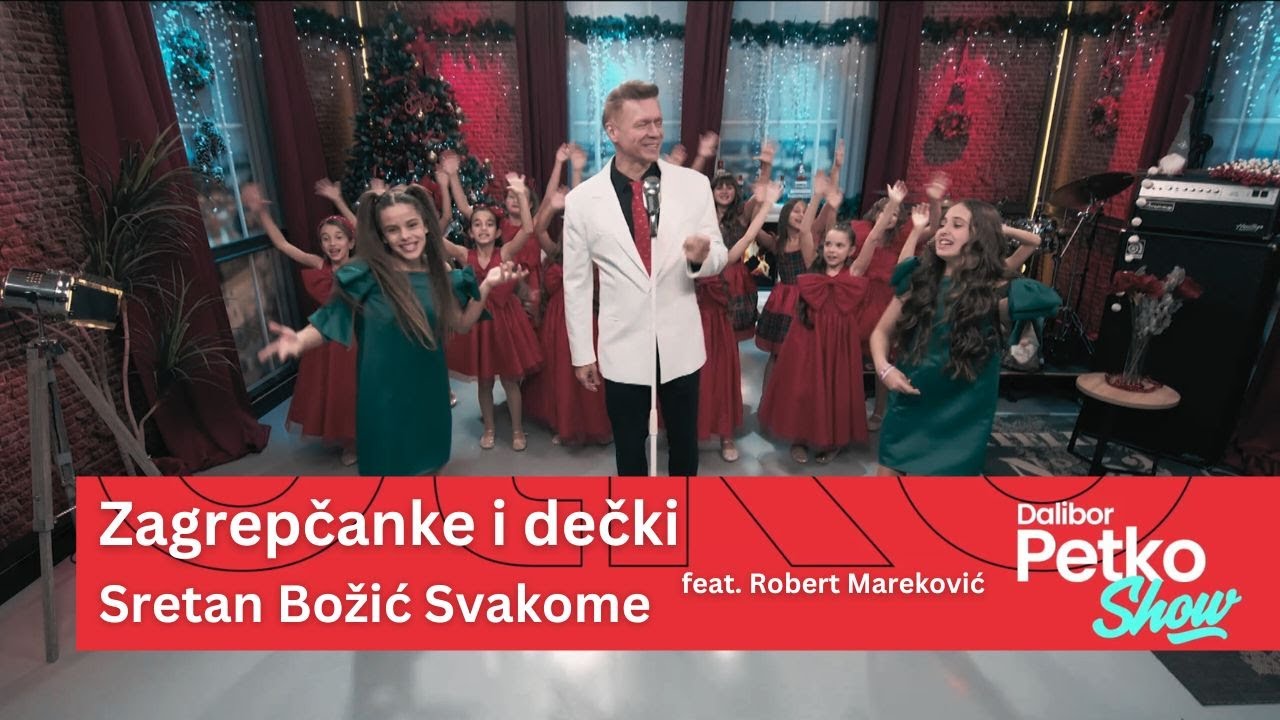 Zagrepčanke i dečki feat. Robert Mareković  - Sretan Božić svakome | Dalibor Petko Show | CMC TV