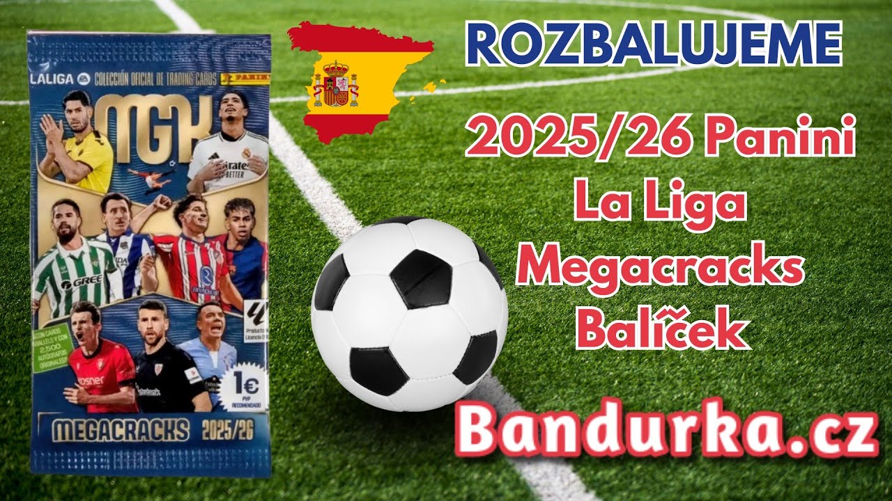 2025/26 Panini La Liga Megacracks Balíčky v eshope Bandurka.cz ! Fotbalové karty Španělsko Laliga
