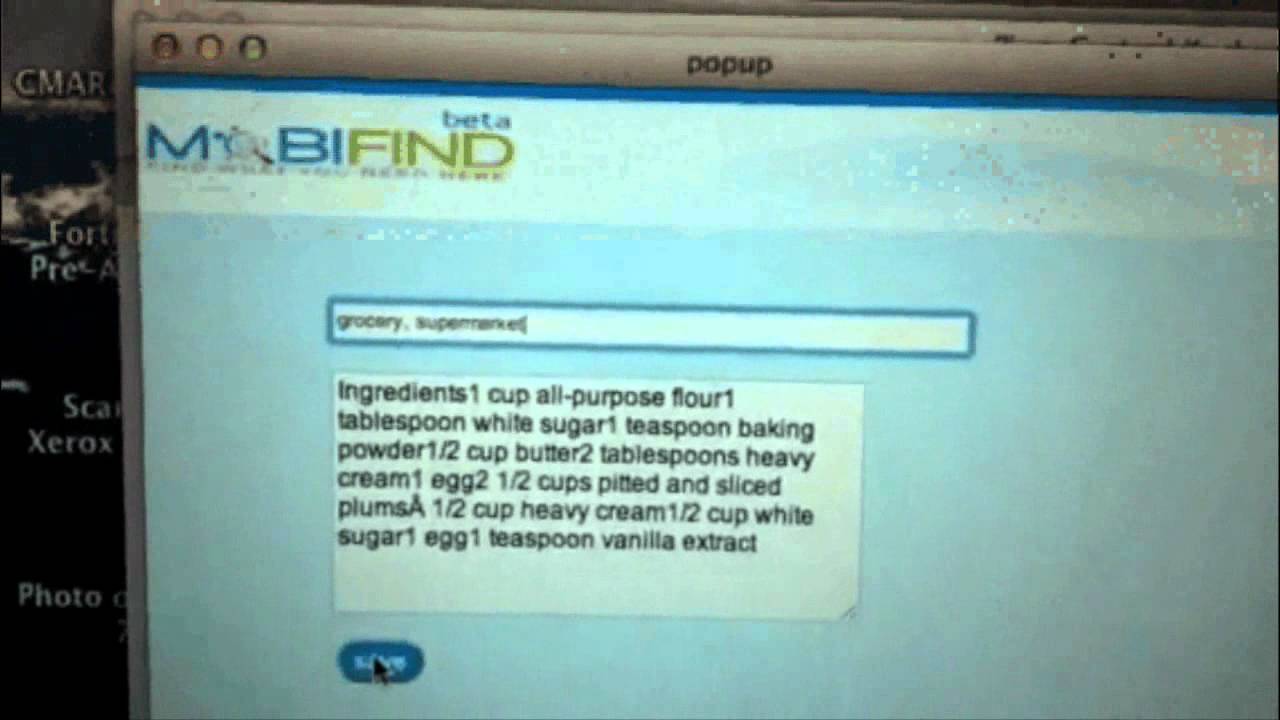 MobiFind at the Grocery