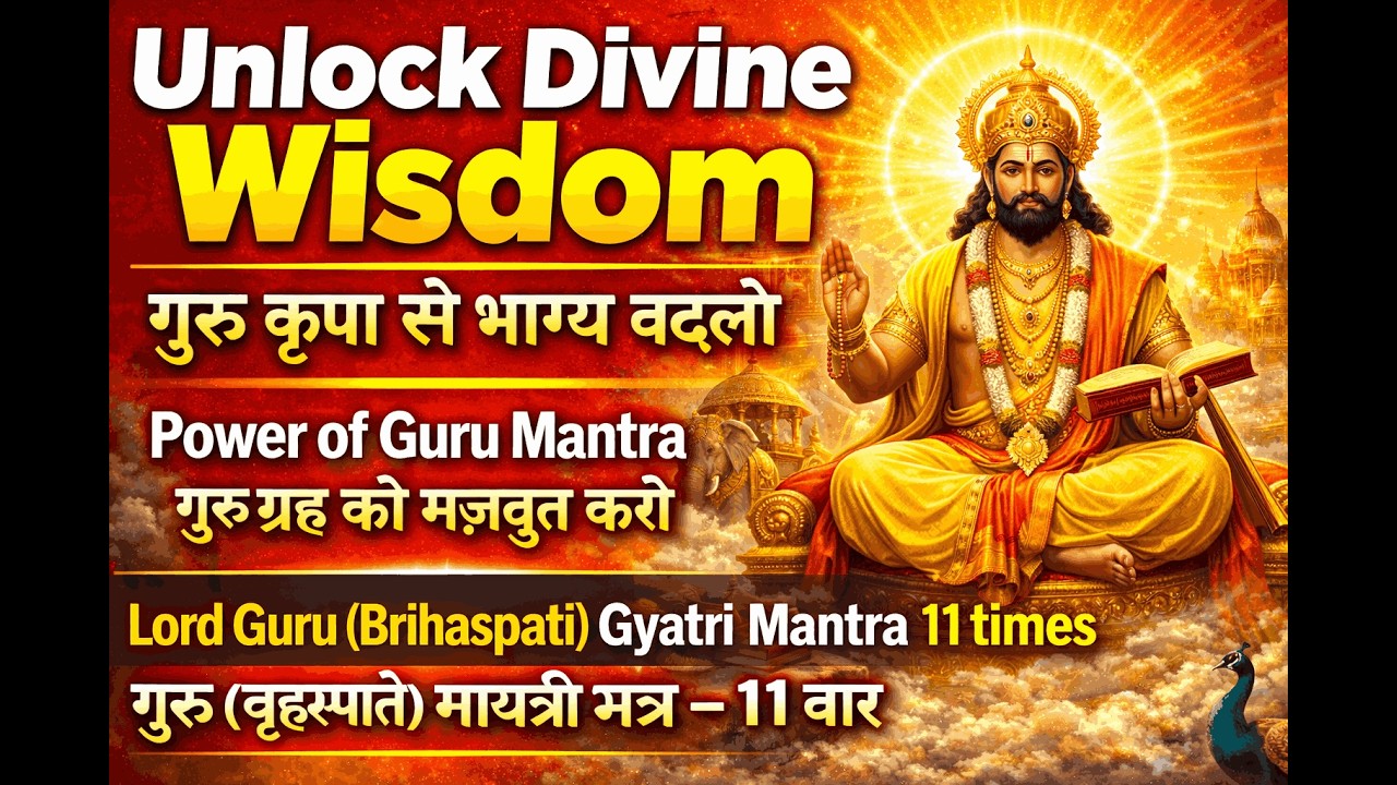 Guru Gayatri Mantra 11 Times | गुरु गायत्री मंत्र | Luck, Wisdom & Success