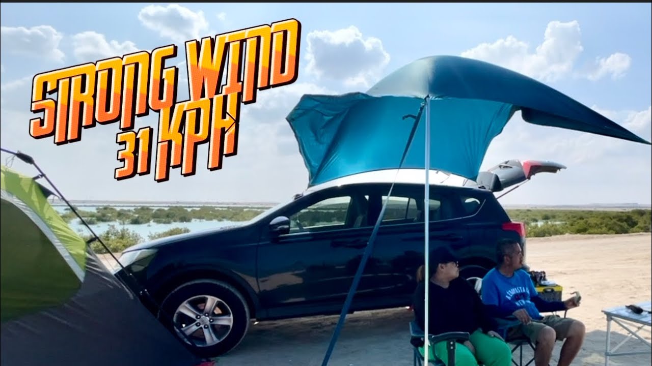 COUPLE CAMPING IN BAD WEATHER EP.19 | 31 kpH wind speed  | @josephandwilmavlogs