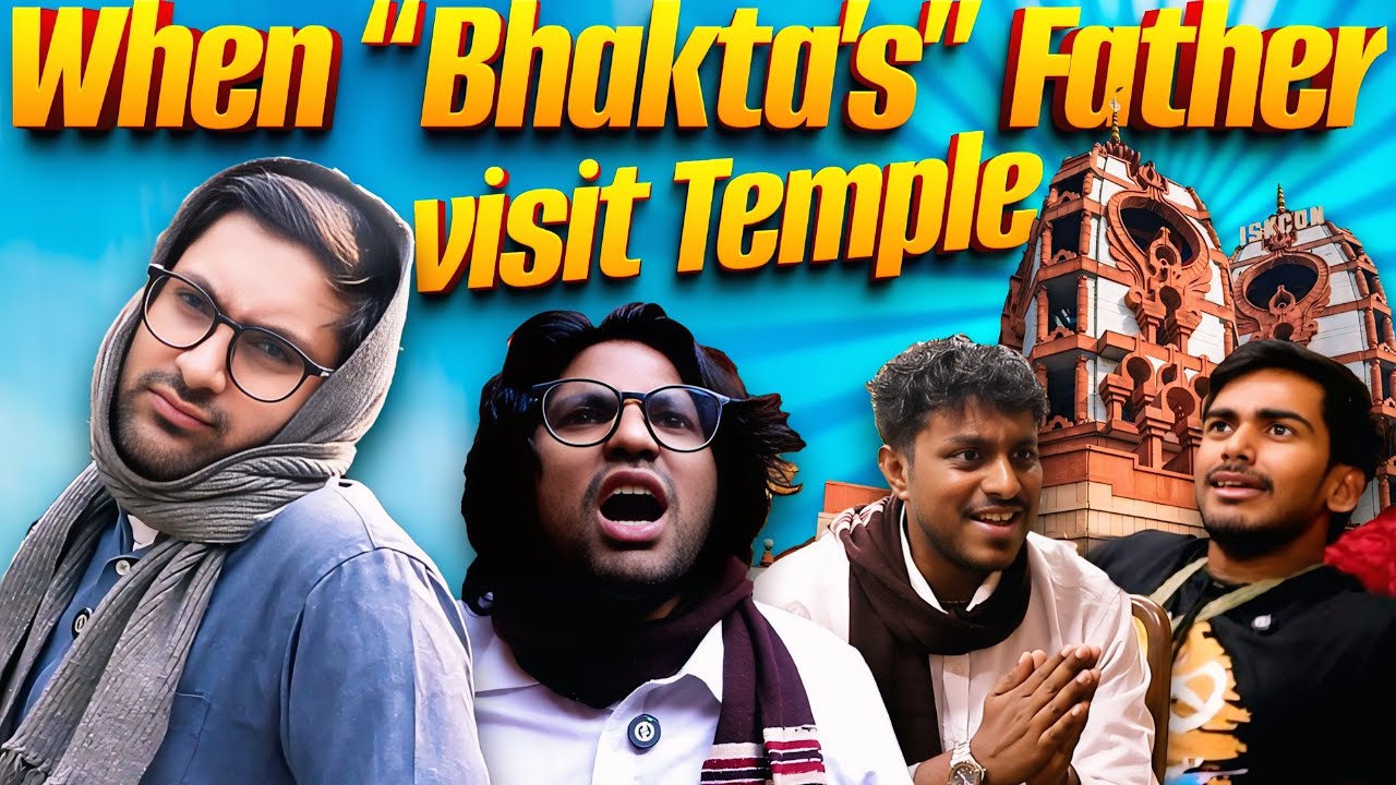 When Bhakta's father visit temple | Dharmik Comedy