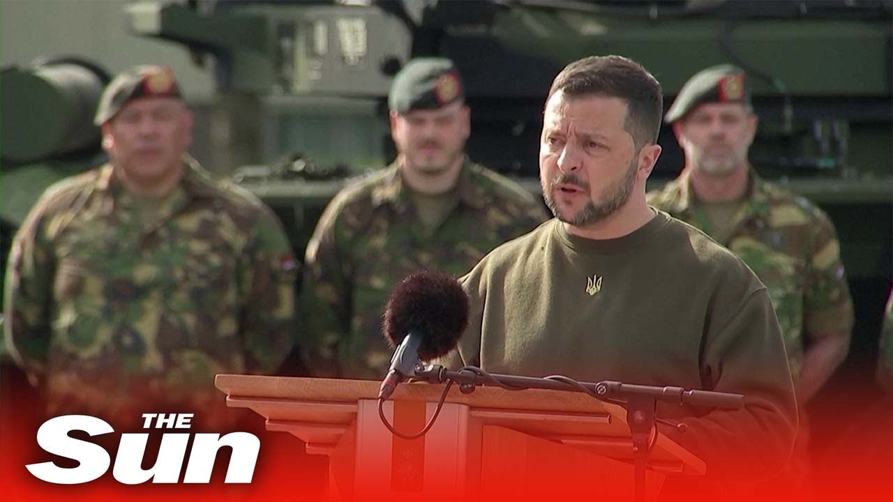 'We will destroy Russian evil,' Zelenskiy says during visit to Dutch military base