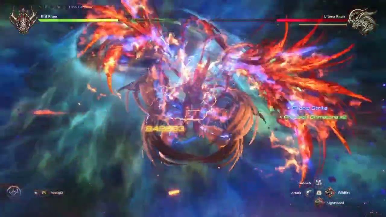 Final Fantasy XVI - Ifrit Risen vs Ultima Risen [4K60]
