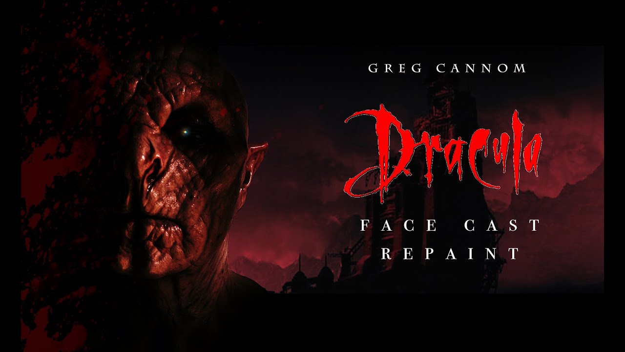 Greg Cannom Dracula facemask paint up