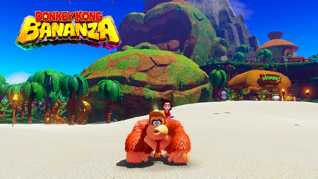 Donkey Kong Bananza DLC - DK Island + Emerald Rush Gameplay