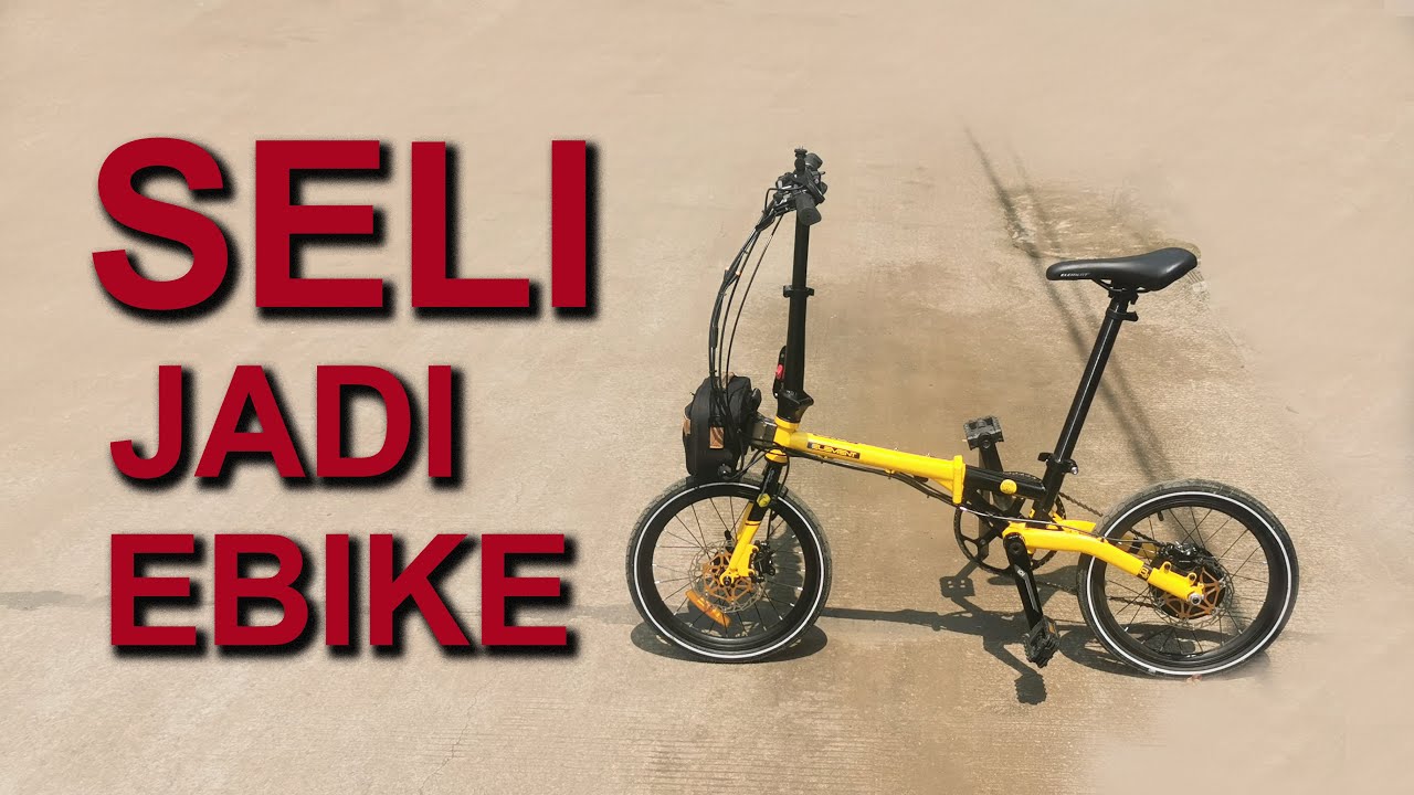 Pasang Motor Listrik di Seli || Sepeda Lipat Element Bike to Work