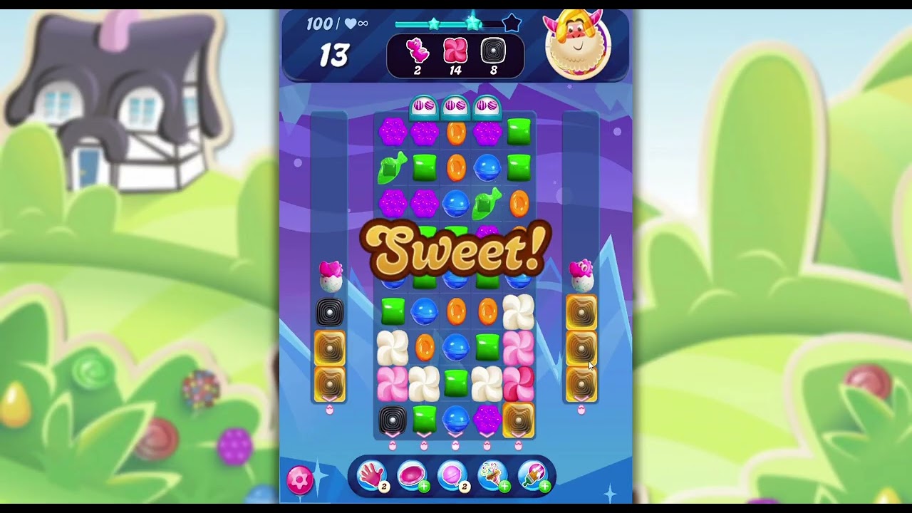 Candy Crush Saga:Episode 8 Salty Canyon |World 2  Level 100 gameplay walk through PC