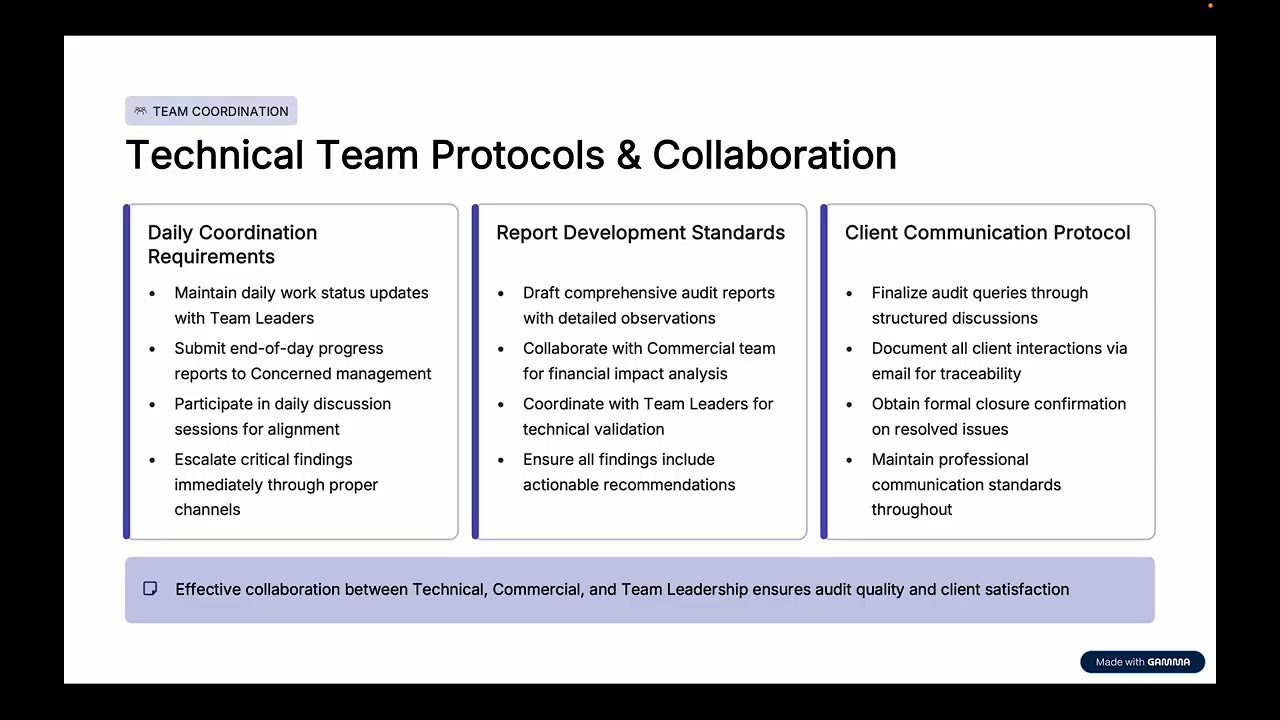 Audit Excellence Framework | Technical Audit SOP & Best Practices | EDINERO GROUP