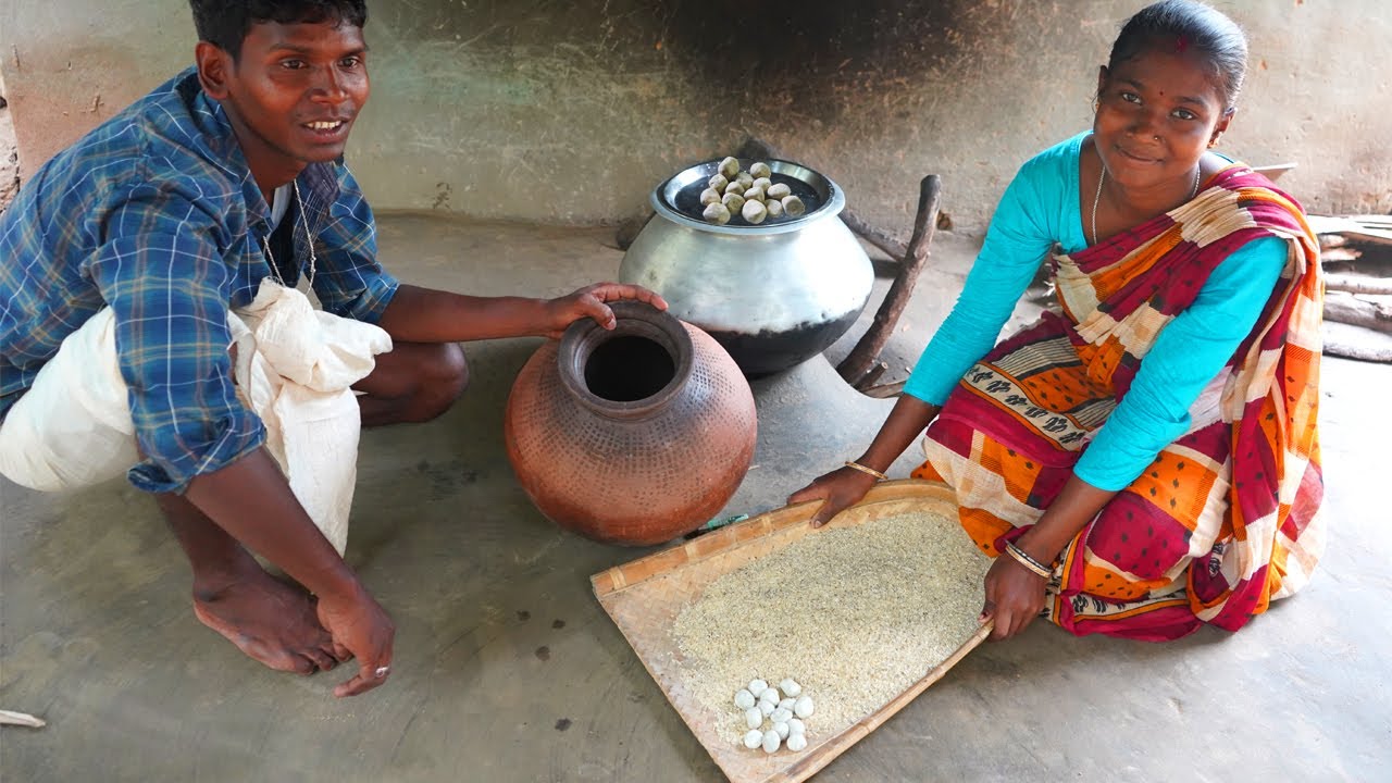 RICE BEER making by Tribe Village peoples | Tribe Famous Drinking Wine | Village Cooking Review