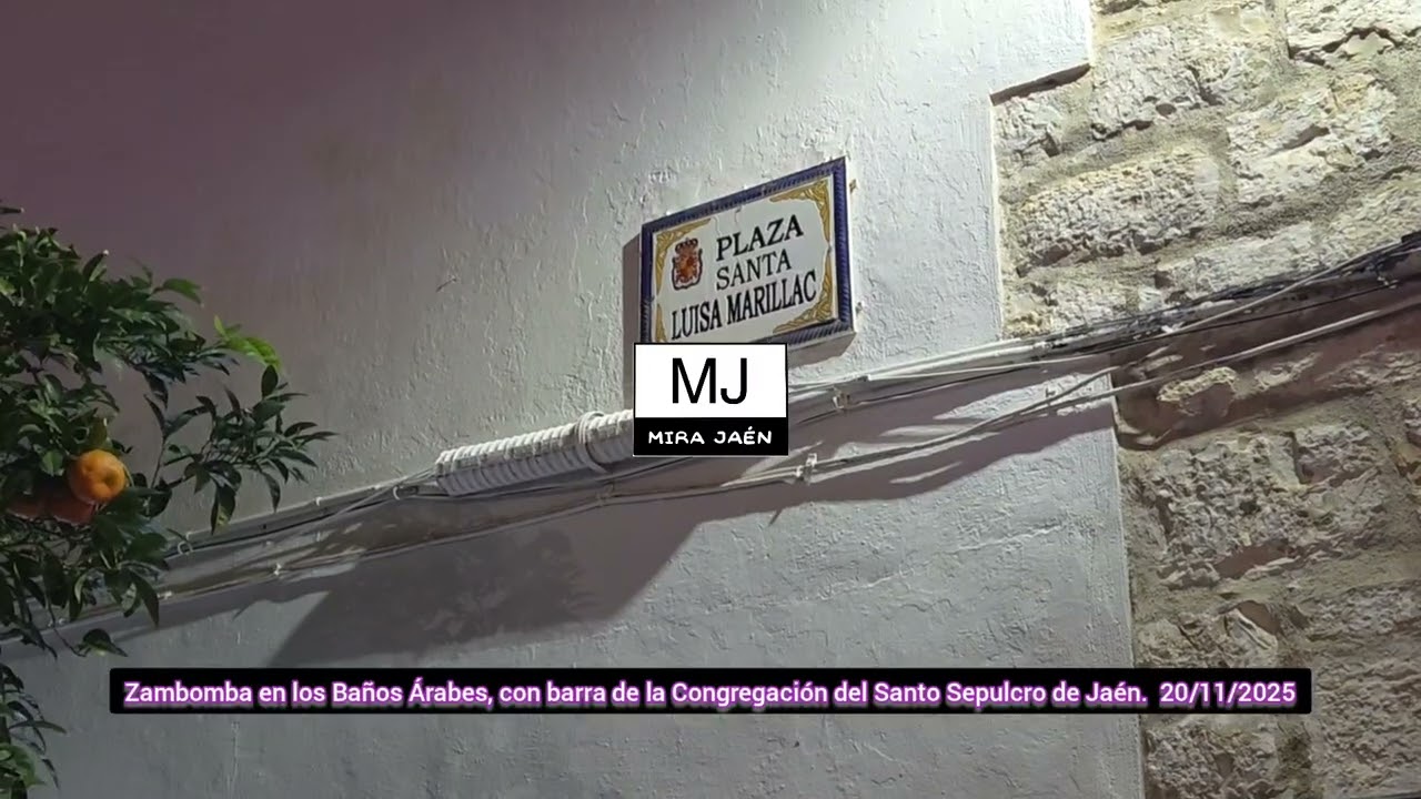 ZAMBOMBA EN LOS BAÑOS ÁRABES, CON BARRA DE LA @congregacionsantosepulcrojaen @mira_jaen 