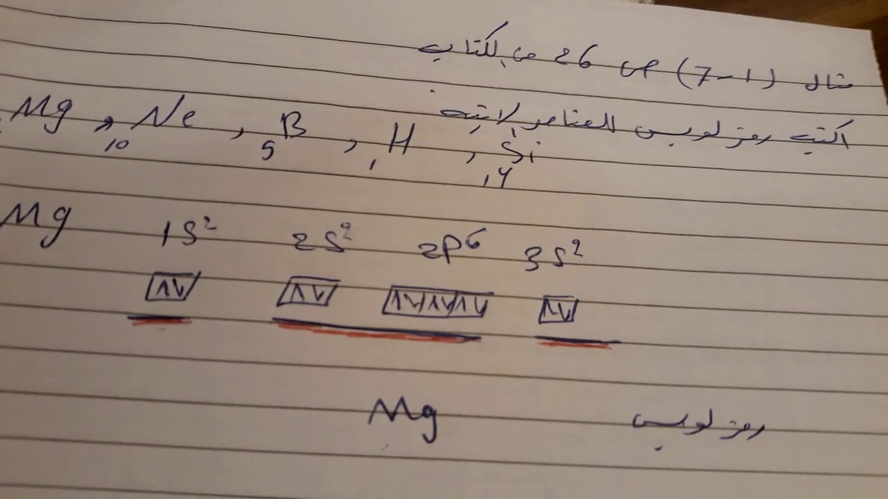 كيمياء للصف الثالث متوسط مثال ١_٧ صفحة ٢٦ بالكتاب