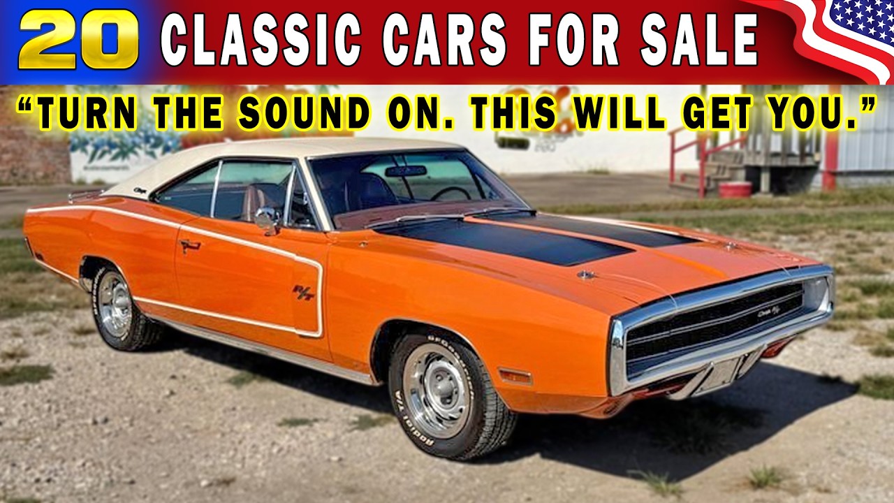 Raw, Loud, Legendary 20 Classic Cars for Sale Cheap !!