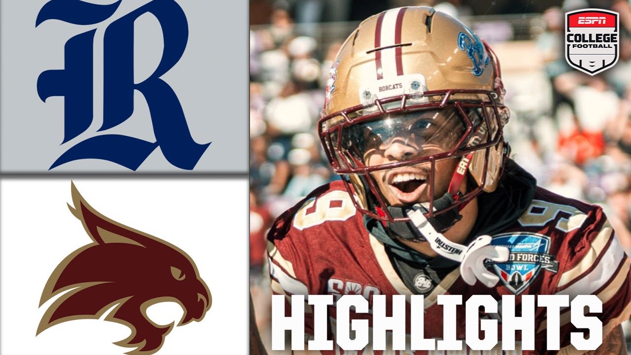 Матч Armed Forces Bowl: Rice Owls против Texas State Bobcats | Полный обзор игры | ESPN College F...