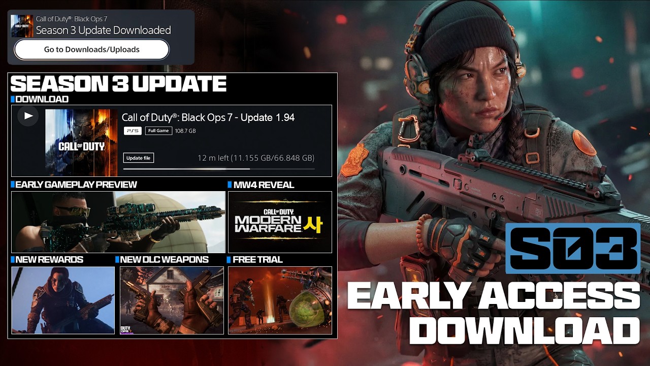 Новый ранний доступ к Black Ops 7, 3 сезон: загрузка, бесплатная пробная версия и предварительный...