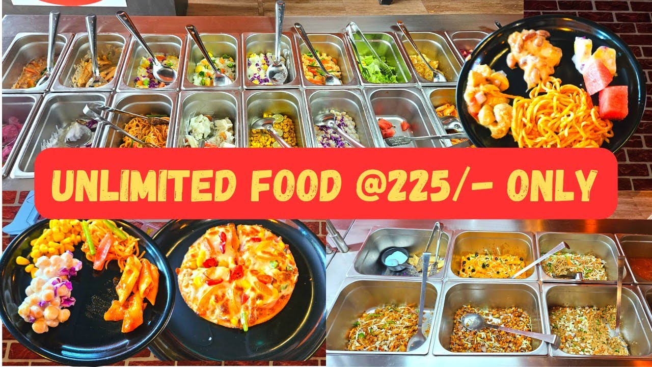 Unlimited Food In Just Rs 225/ - Pizza Burst Shastri Nagar Jammu - Buffet Food - Indian Food