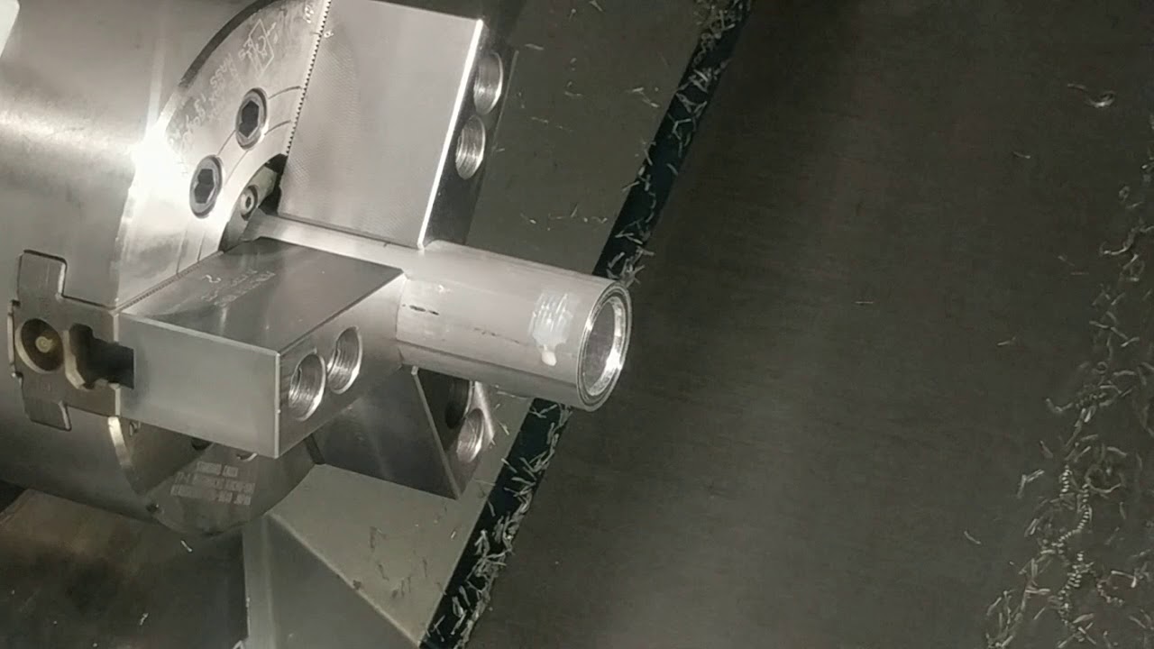 HAAS ST10Y machining aluminum nut