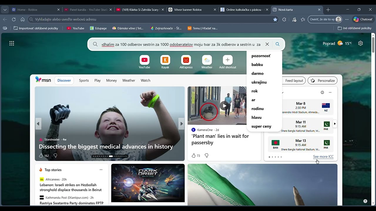moje odhalenie poyadavki