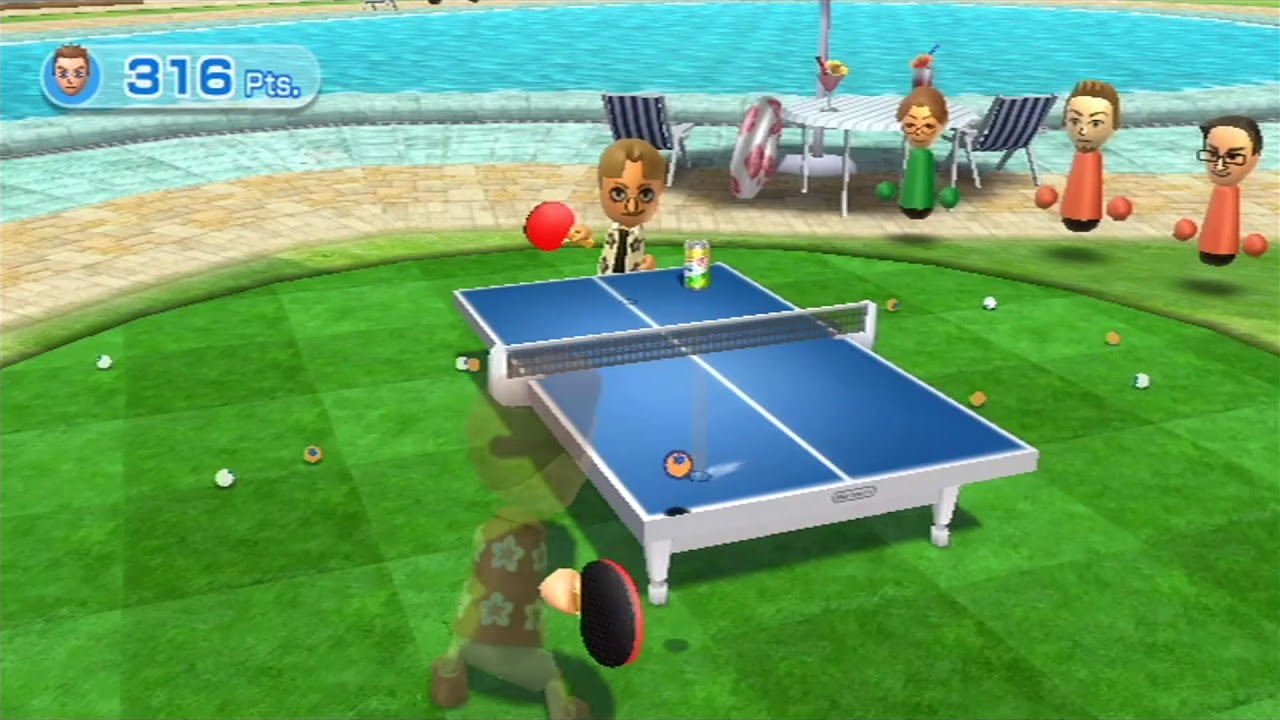 Wii Sports Resort - Table Tennis Return Challenge