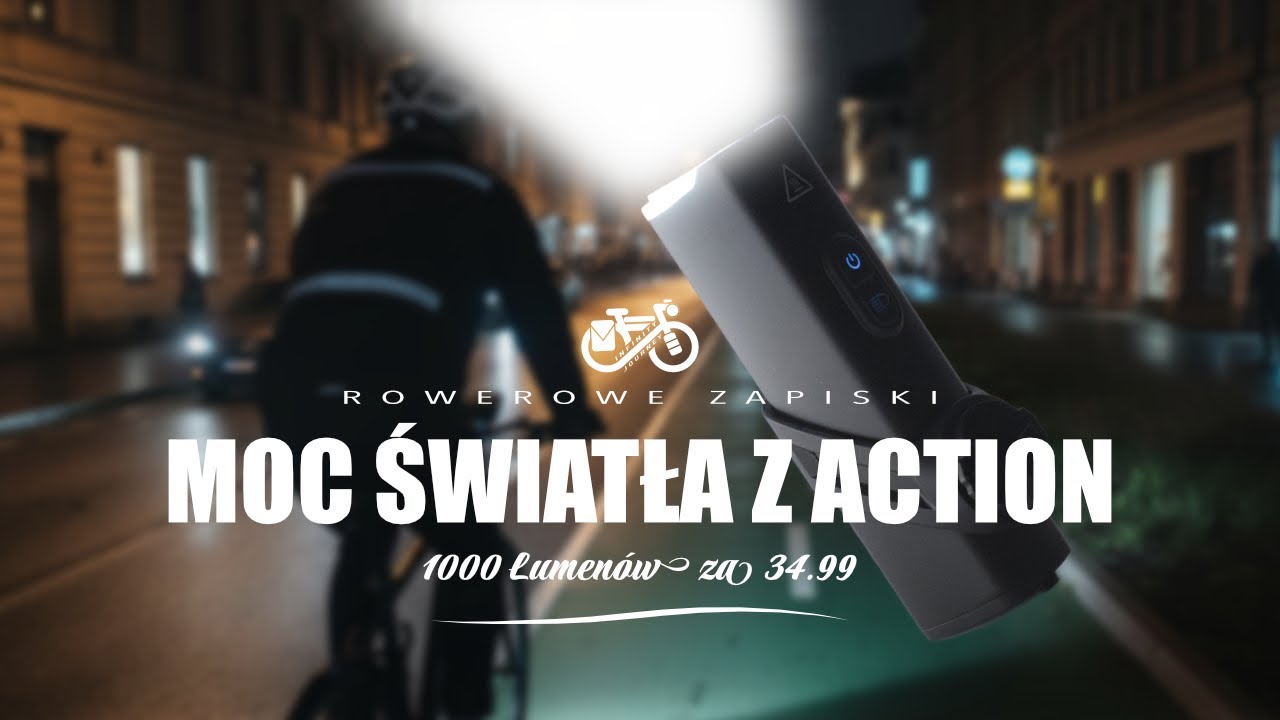 1000 Lumen&oacute;w w lampce z Action 🚴🏻&zwj;♂️🔦💪🏻 Cena powala 😍