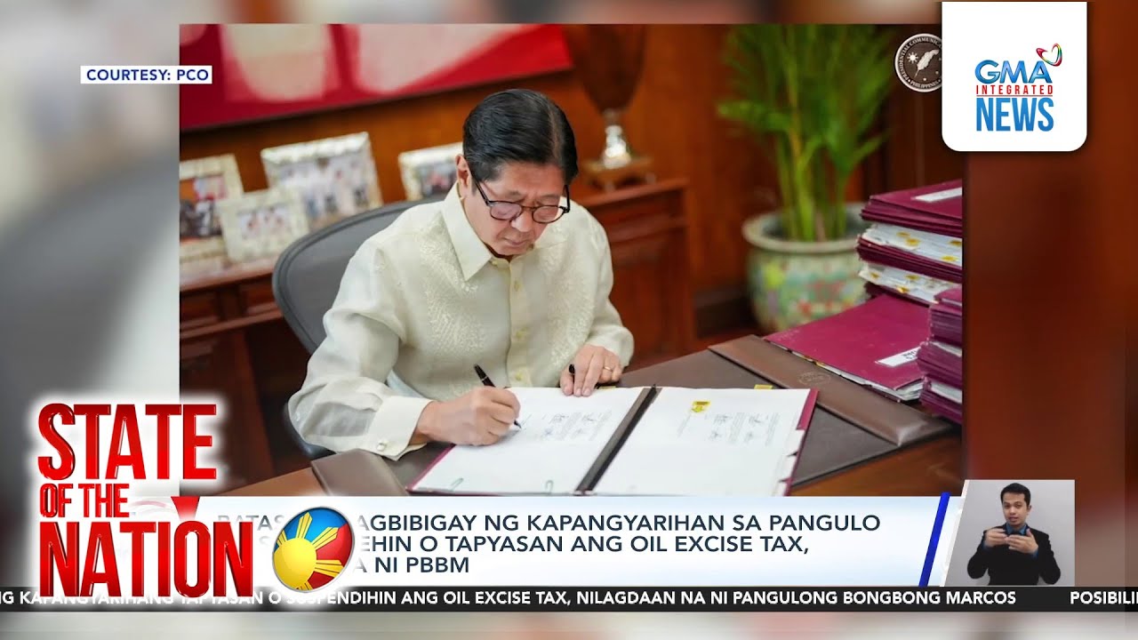PBBM signs law granting him emergency powers to suspend or reduce excise tax | SONA