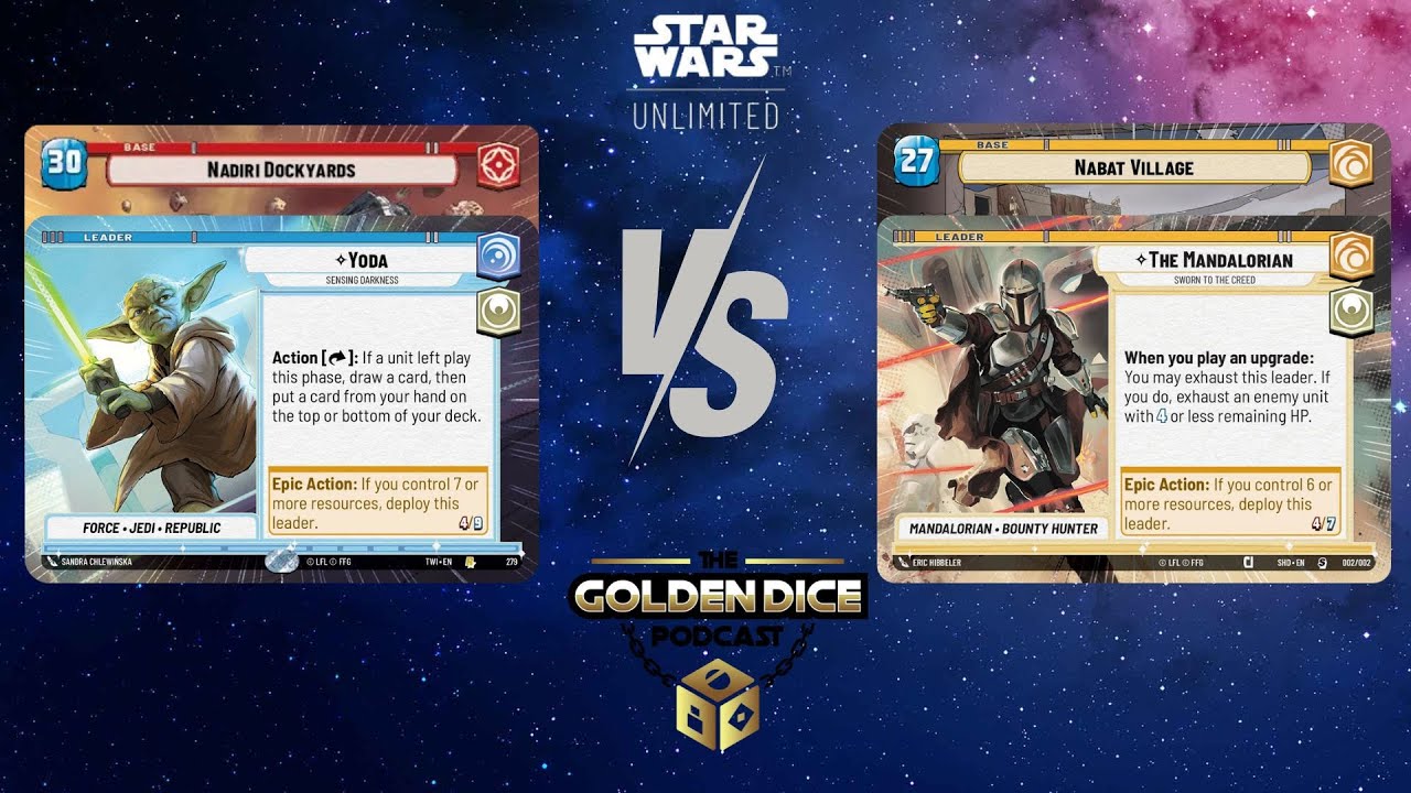 Yoda Aggression vs Mando Cunning | Star Wars Unlimited | Gameplay