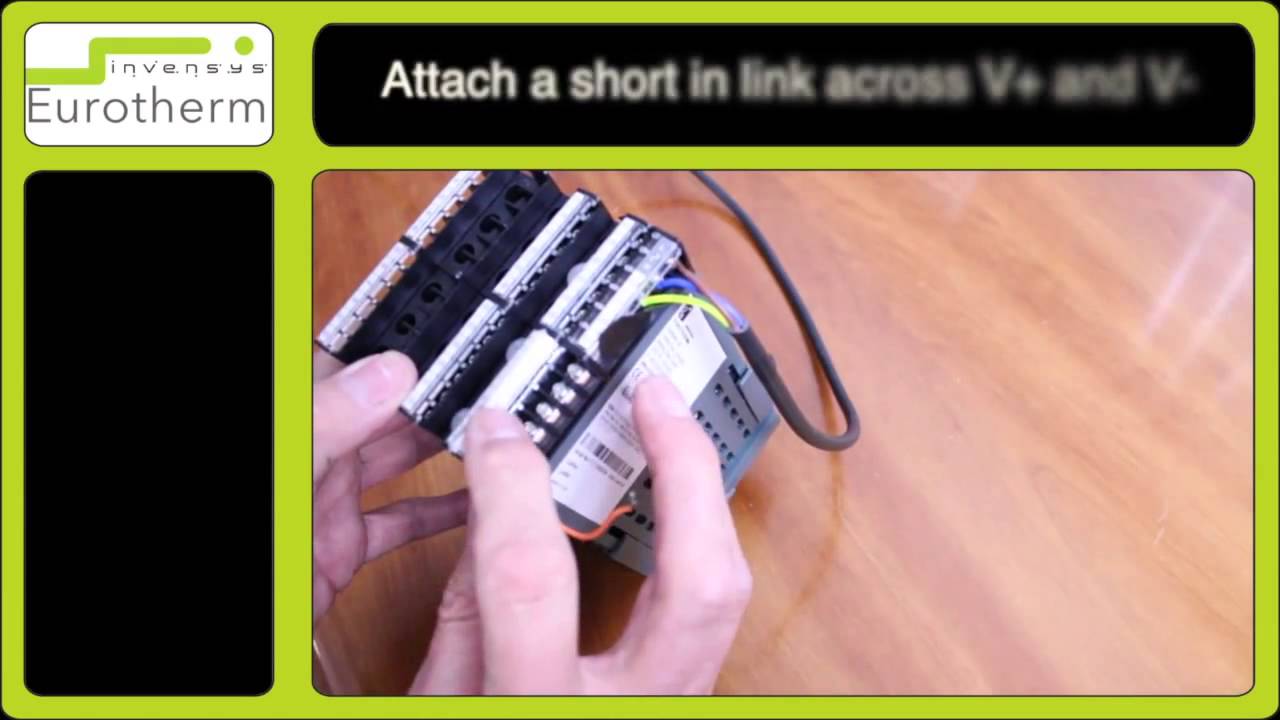 How to set up sensor break on a Eurotherm 3504 controller