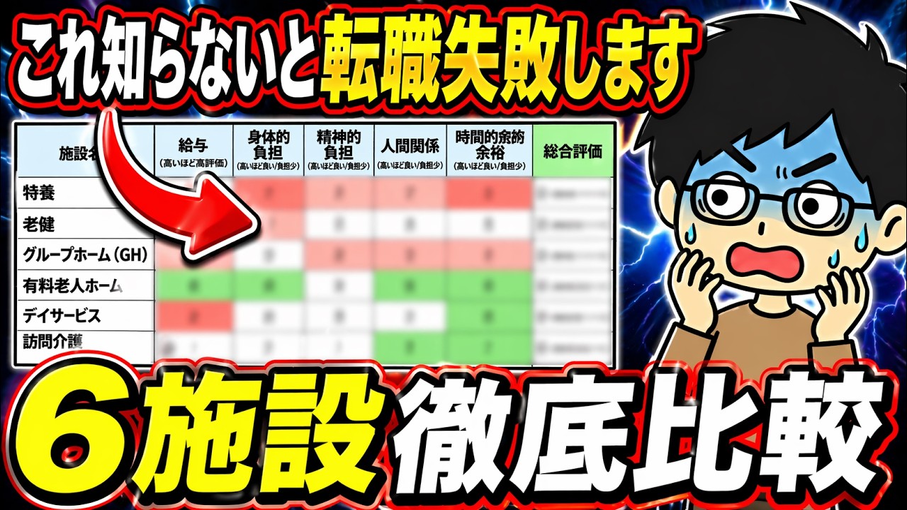 【保存版】介護職の施設形態・働きやすさ徹底比較｜間違えると地獄です