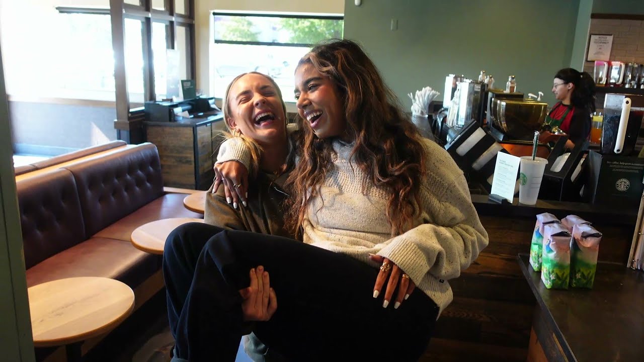 Lift & Carry | Anna Cradles Nazli to the Starbuck Counter for Coffee ( Lizzy records )