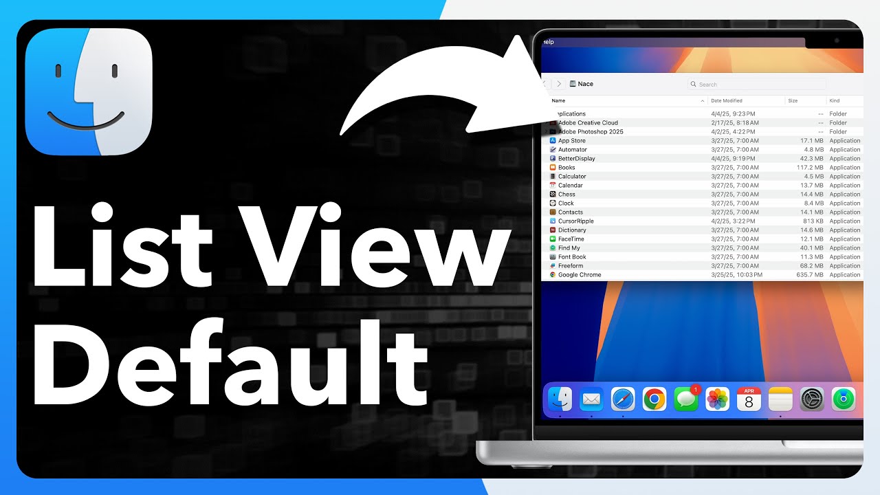 How To Make Finder Default To List View On Mac