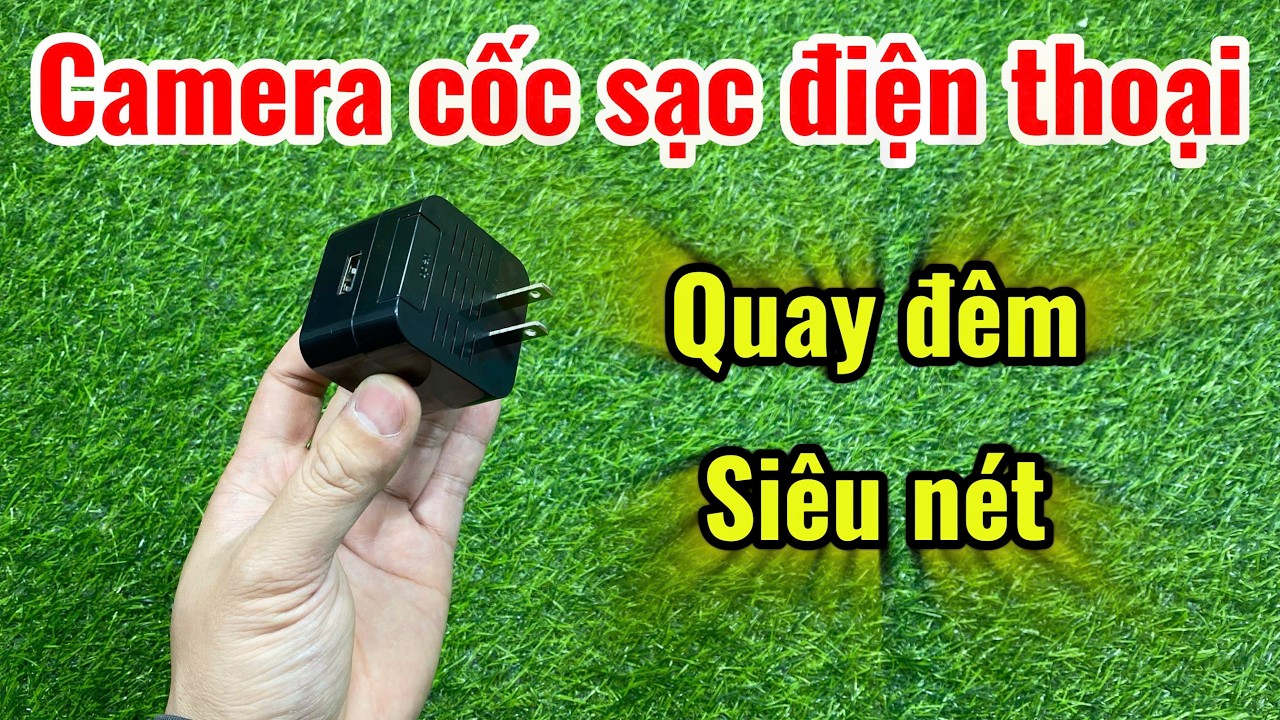 Camera ngụy trang cốc sạc QUAY ĐÊM đời mới 2026 , Cách sử dụng camera xem qua điện thoại iphone